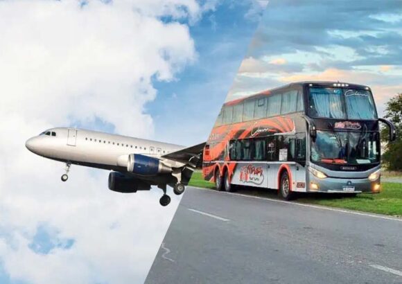 ¿Avión o colectivo?