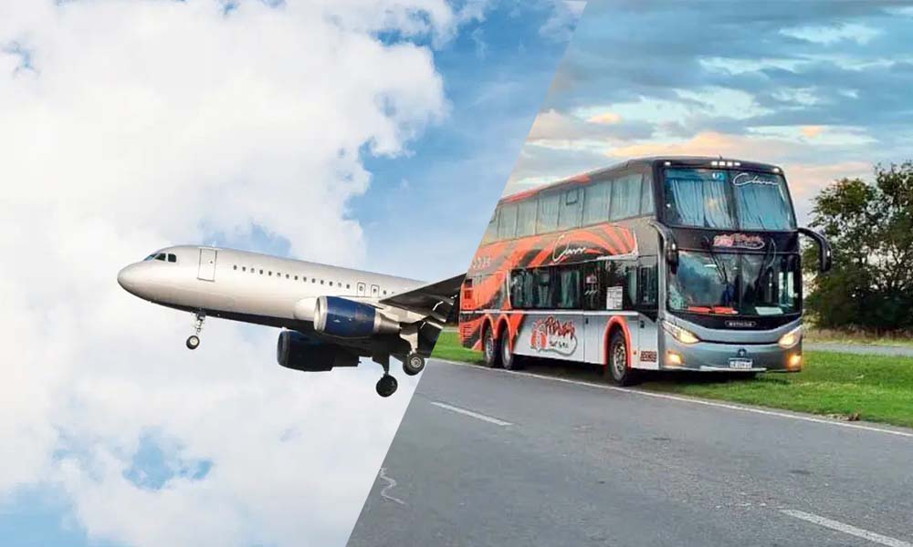 ¿Avión o colectivo?